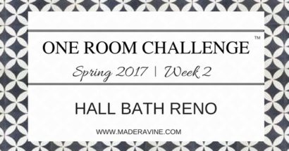 One Room Challenge: Week 2 | Hall Bath Reno
