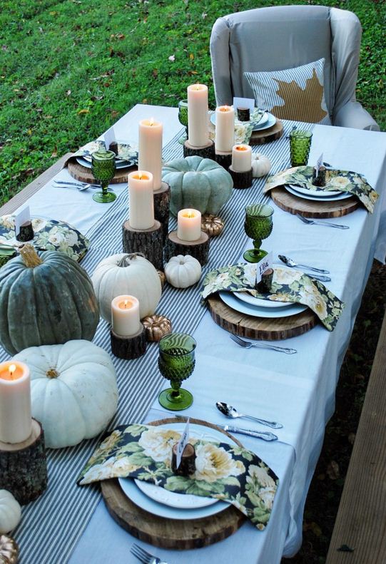 Tablescape, The White Buffalo Sytling Co, Fall table setting